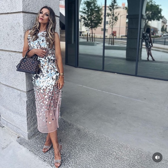 ZARA SEQUIN KNIT DRESS ZARA SEQUIN KNIT DRESS